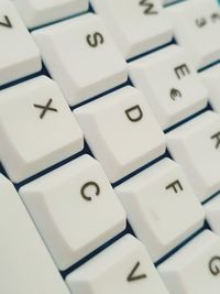 Close-up of computer keyboard