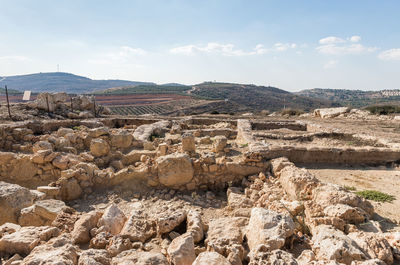 Aerial view of landscape against sky