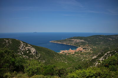 Traditional local village on island vis in croatia