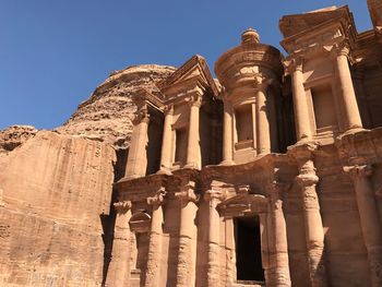 Low angle view of historical building against sky