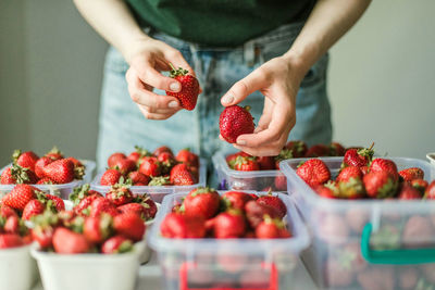 Close-up of strawberries