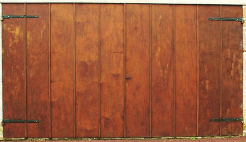 Close-up of wooden door