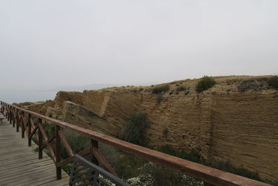 Scenic view of landscape against clear sky