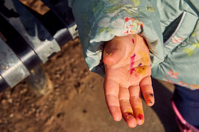 Close-up of hand