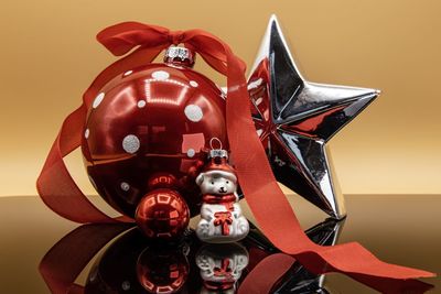 Close-up of christmas decoration