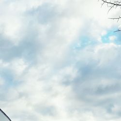 Low angle view of cloudy sky