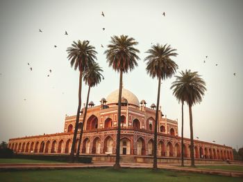 Low angle view of historical building