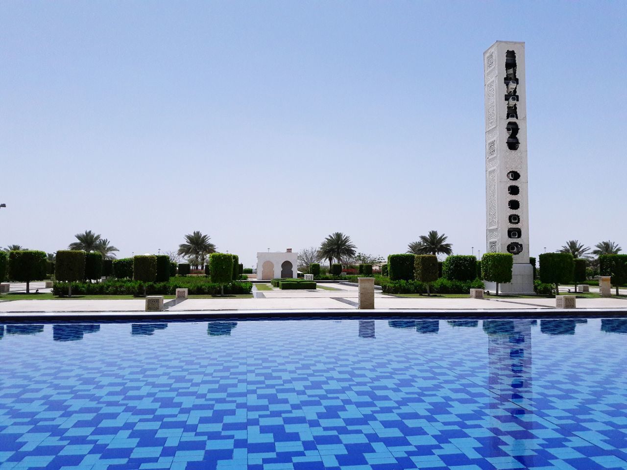 SWIMMING POOL AGAINST SKY