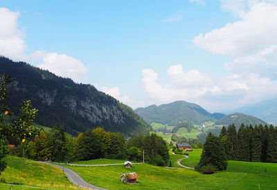 Scenic view of landscape against sky