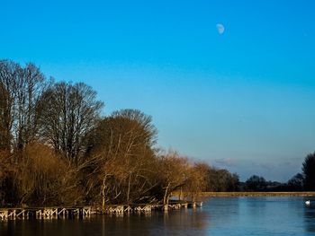 Scenic view of calm lake