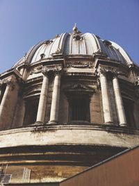 Low angle view of historical building against sky