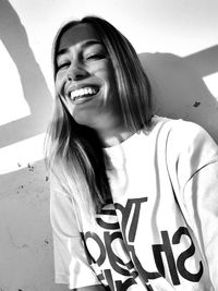 Portrait of smiling young woman