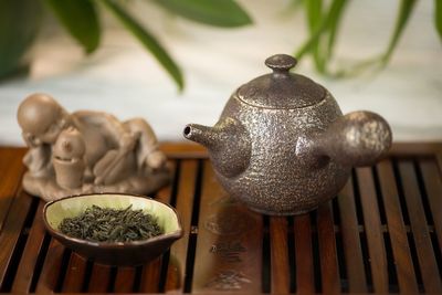 Close-up of tea on table