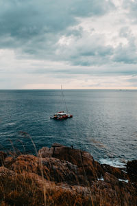 Scenic view of sea against sky