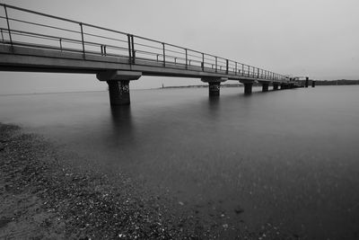 Bridge over river against sky