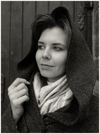 Portrait of young woman