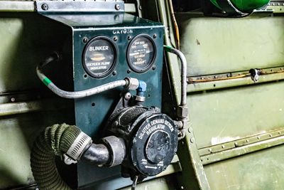 Close-up of machine part