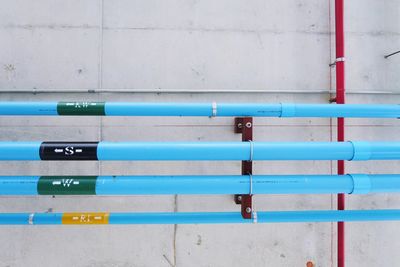 Transfer pipes on building