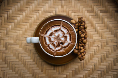 Close-up of coffee on table