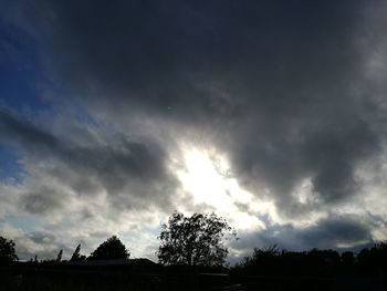 Low angle view of cloudy sky