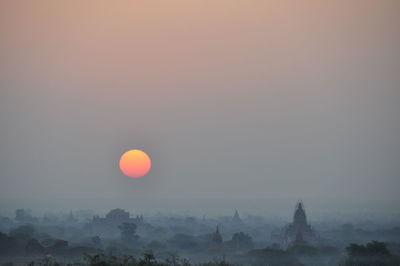 Sunrise ancient city of bagan