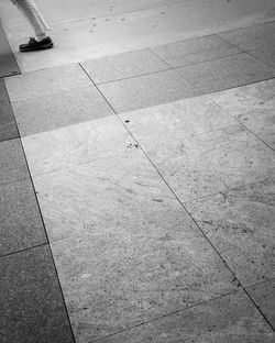 Shadow on tiled floor