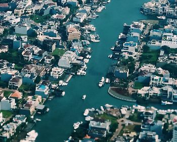 Aerial view of water