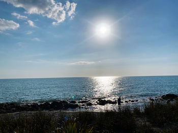 Scenic view of sea against sky