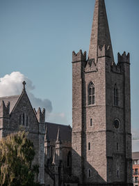 Low angle view of historic building against sky