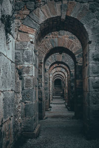 Corridor of historic building