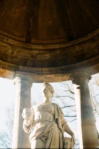 Low angle view of statue