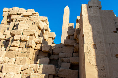 Low angle view of old ruins