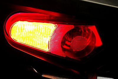 Close-up of red light