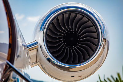 Close-up of turbine