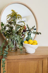 Close-up of potted plant on table at home