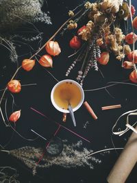 Close-up of drink on table