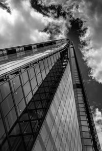Low angle view of cloudy sky