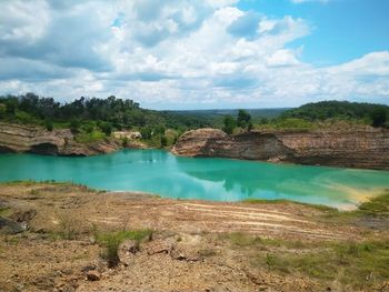 Panoramic view of landscape against sky