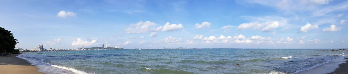 Panoramic view of sea against sky