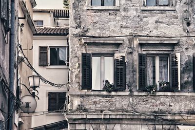 Low angle view of old building