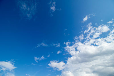 Low angle view of clouds in sky