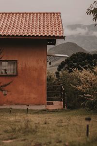 Houses in park