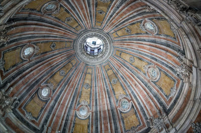 Low angle view of ceiling of building