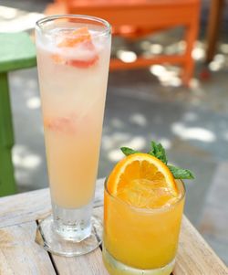 Close-up of drink on table