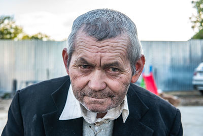 Portrait of man wearing suit