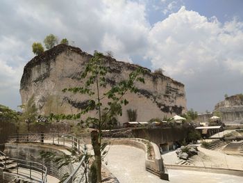 Panoramic view of historic building against sky