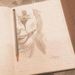 High angle view of painting on paper