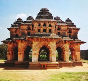 Low angle view of old ruins