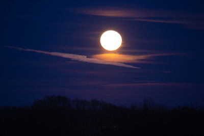 Scenic view of sky at night
