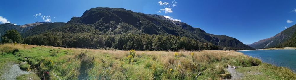 Panoramic view of landscape against sky